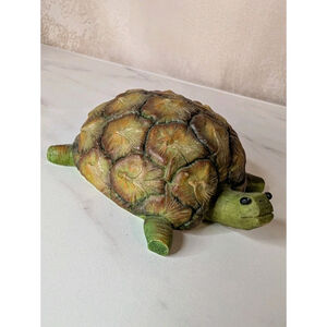 🖤Enesco Home Grown Pineapple Turtle Figurine 2005 #4004842 Retired Vintage Cute